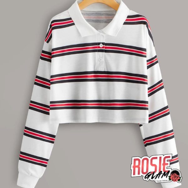 Black Red Stripes Hoodie