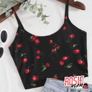 Crop Top Black Cherries