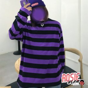 Purple Stripes Hoodie