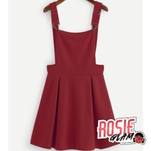 Red Overall Skirt