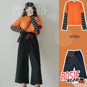 Orange Stripes Outfit