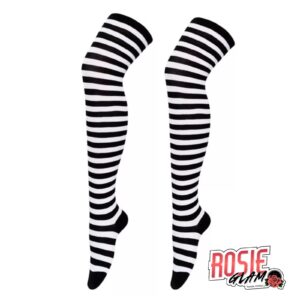 Stockings Stripes Black White