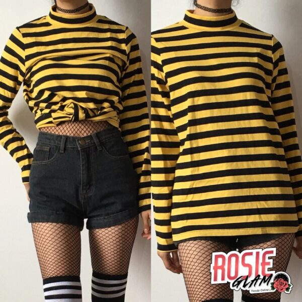 Yellow Stripes Hoodie