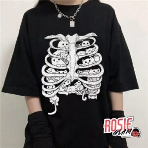 Skeleton Cats T-shirt